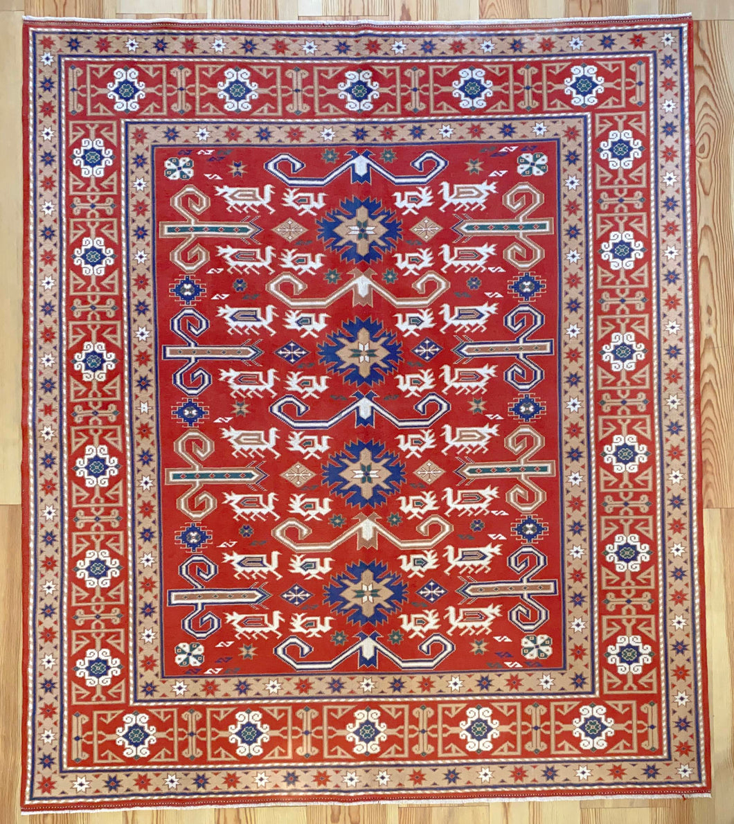 Small Rugs Small Area Rug - Anatolian Series - Red&Green